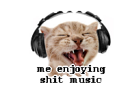 me enjoying shit music